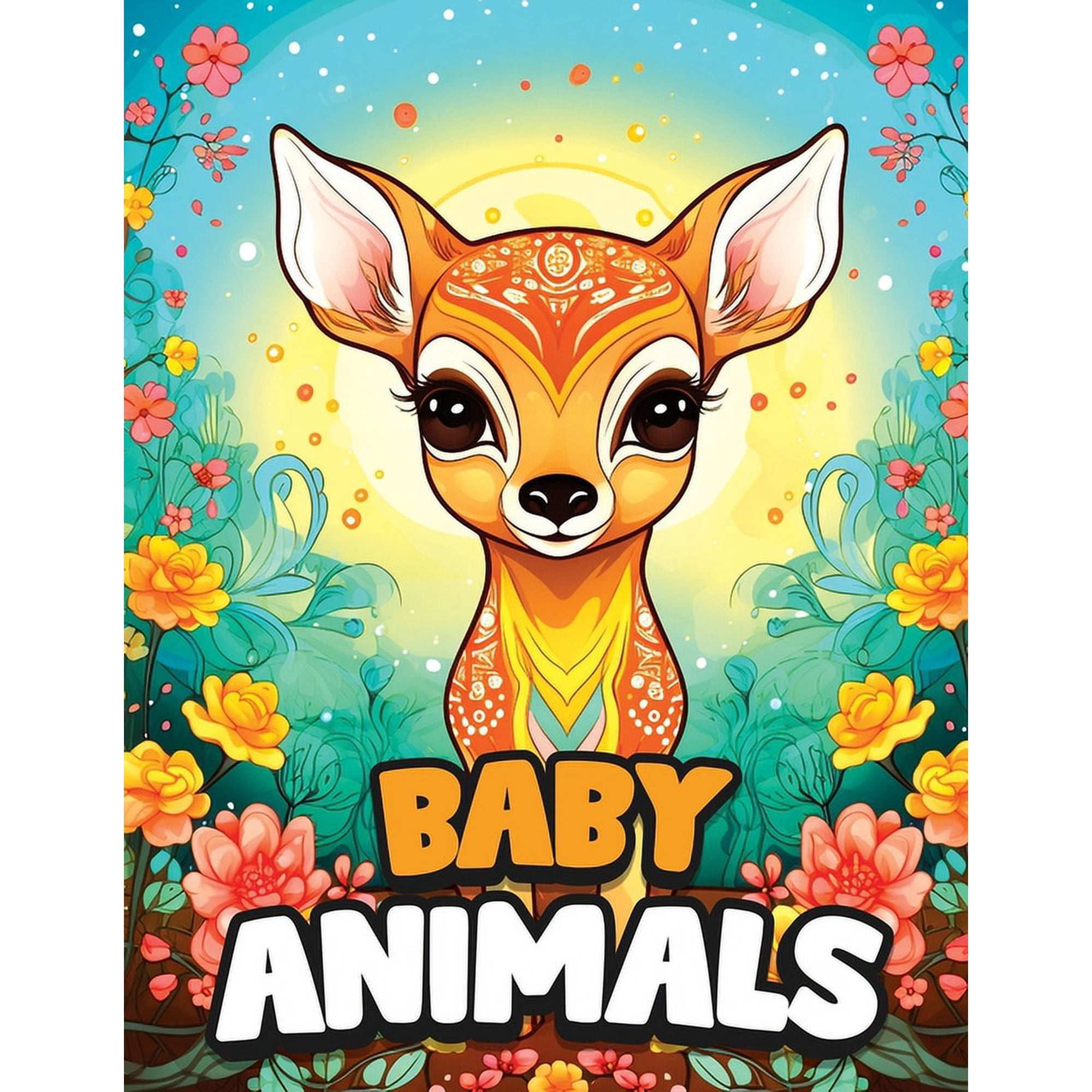 Mandala Baby Animals: Coloring Book for Kids with Cute Baby Animals in Mandala Style (Paperback)
