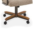 thumbnail image 4 of Chromcraft Douglas Swivel Dining Chair in Chestnut and Texture Bronze (Set of 2), 4 of 5