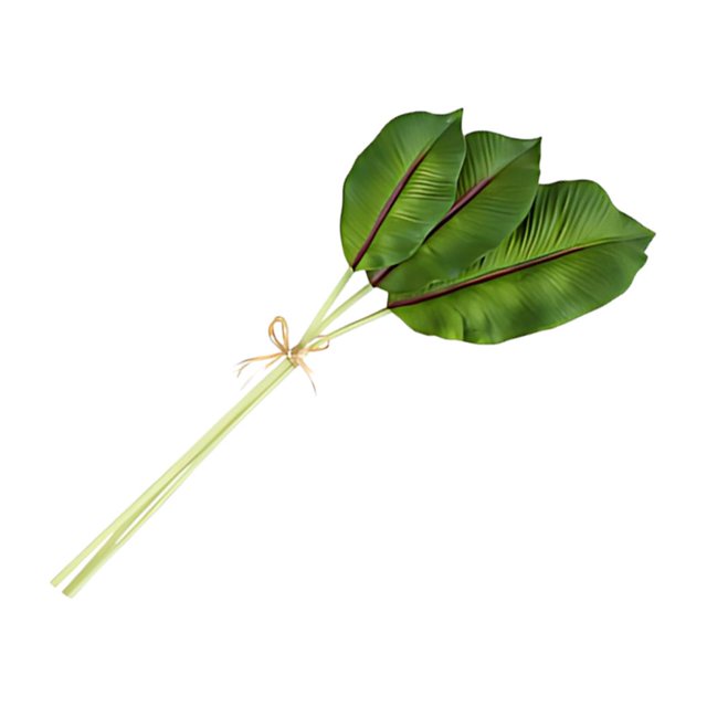 Matsuzay Hojas de palma verdes artificiales, decoración tropical no tóxica para cualquier evento, hoja de plátano de PU reutilizable y Type3 NO3