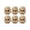 Yellow#0904-31, variant on Halloween Doll Head Prop - 6pcs 3.9" Decorative Head for Escape Room and Party Scene Decor Brown