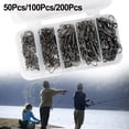 thumbnail image 4 of Fishing Swivel Snap Ball Bearing Snap Swivels Interlock Snaps Line Connector 100Pcs, 4 of 6