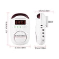 thumbnail image 3 of Monitor detector de monóxido de carbono con alarma de monóxido de carbono de tipo enchufable con pa Tomshoo  Alarma de gas, 3 of 6