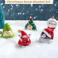 thumbnail image 2 of 3 rollos de manta de nieve falsa navideña, alfombra de nieve esponjosa de fibra de nieve artificial, nieve decorativa artificial para regalos de fiesta de pueblo navideño, exhibición de fotos, 59 x 31, 2 of 6