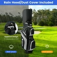 thumbnail image 4 of Costway Lightweight Golf Cart Bag with 14 Way Top Dividers 9 Pockets Rain Hood Cooler Bag Grey, 4 of 10