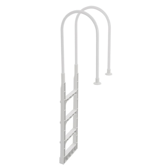 KFFKFF Pool Access Ladder, 4-Step Dual Railing Stair, Anti-slip Reinforced Robust Steps, Weight Limit 300 lb, Suitable for 48-54 Inch Inground & Above-ground Pools on Any Deck Surface
