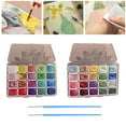 thumbnail image 2 of CCOCC Watercolor Paint Set Shimmer Metallic Paints Set Colorful Pearlescent Watercolor Paints for Painting Enthusiasts Professionals Artists, 2 of 7