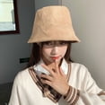 thumbnail image 6 of CoCopeaunts Retro Suede Bucket Hats Women Spring Summer Foldable Fisherman Hat Lady Bob Caps Hip Hop Gorras Women Panama Bucket Cap Outdoor, 6 of 6