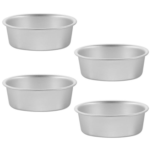 NICEXMAS 4Pcs Oven Safe Aluminum Alloy Nonstick Cake Pans Oval Metal Bakeware