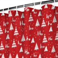 thumbnail image 3 of Red Christmas Tree Pattern Shower Curtain 84"x72" ,Bathroom Decorative Shower Curtains Set with 12 Hooks,Modern Waterproof Washable Shower Curtain, 3 of 6