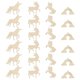 thumbnail image 1 of 1 Set Unfinished Wooden Rainbow Cutouts Wood Unicorn Cutouts for DIY Crafts, 1 of 2