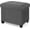 Gray, Linen, variant on 23.6" Ottoman with Storage, Rectangular Storage Ottoman, Linen Ottomans with Legs for Living Room Bedroom Dorm, Gray