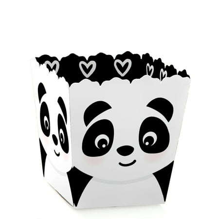 Party Like a Panda Bear - Party Mini Favor Boxes - Baby Shower or Birthday Party Treat Candy Boxes - Set