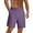 Mens Shorts Purple, variant on Mens Shorts with Pockets and Drawstring Elastic Waist Casual Solid Color Lightweight Breathable Wide Leg Loungewear Beach Short