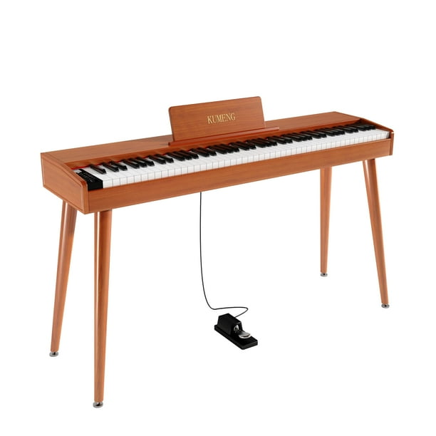 Piano digital KUMENG KU-3506 de 88 teclas con soporte para principiantes