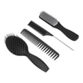 thumbnail image 4 of Juego de peines multifuncionales para el cabello, peine de cola de 9 filas, peine de doble diente, herramientas de peinado, conjunto negro, 4 Uds., 4 of 8