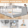 thumbnail image 5 of Babyeap Large Baby Playpen with Mat,71"x50"Playpen for Babies and Toddlers,Baby Play Yard Baby Fence Play Area Indoor Outdoor,LightGray, 5 of 7