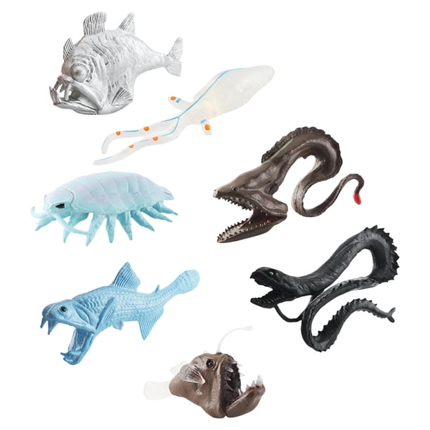 Figuras de animales de biología marina de simulación perfecl 7 Uds. estatuilla de animales