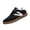 Black, variant on HTHLVMD Retro Low Top Sneakers, Side V Stripe Walking Shoes, Women's Retro Low Top Skateboard Sneakers Casual Side V Stripe Walking Shoes Vintage Faux Leather Gum Sole Fashion Trainers, Black 6
