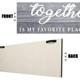 thumbnail image 5 of MUCHENGGIFT 2 Pieces home decor signs This is Us Our Life Our Story Rustic Wood Signs Together Rustic Wooden Wall Art Signs Farmhouse Entryway Signs, 4.7 x 13.8 Inch (), 5 of 7