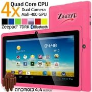 7inch Zeepad 7DRK-Q 4GB Android 4.4 KitKat Quad Core Multi-Touch Screen Dual Camera Bluetooth Tablet with Black Keyboard Case