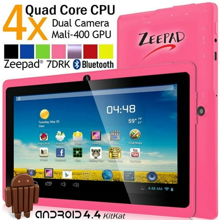 7inch Zeepad 7DRK-Q 4GB Android 4.4 KitKat Quad Core Multi-Touch Screen Dual Camera Bluetooth Tablet with Black Keyboard Case