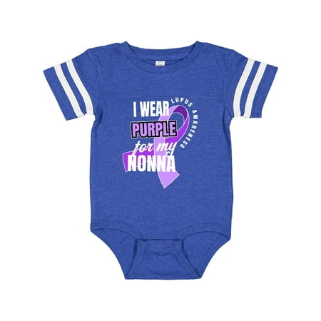 

Inktastic I Wear Purple For My Nonna Lupus Awareness Gift Baby Boy or Baby Girl Bodysuit