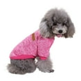 thumbnail image 6 of Dog Clothes Warm Puppy Outfit Pet Jacket Coat Winter Dog Clothes Soft Sweater Clothing For Small Dogs ChihuahuaRose RedL, 6 of 9