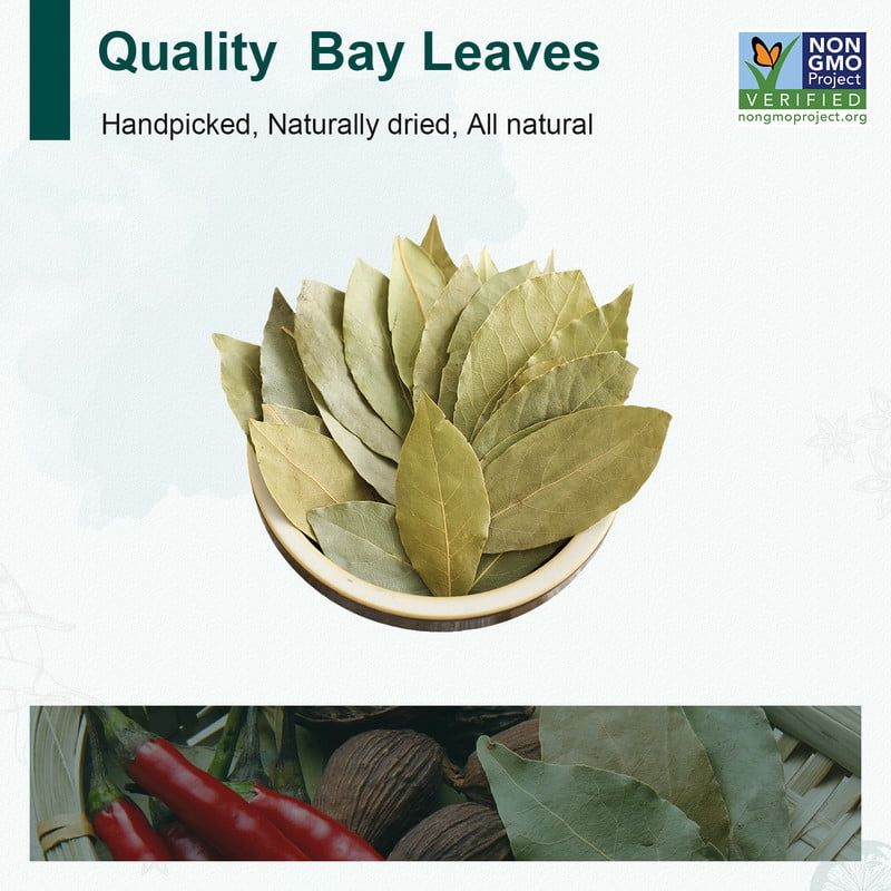 Soeos Bay Leaves 16 oz (454g), Bay Leaves Bulk, Bay Leaves Dry, Bay Leaf, Laurel Leaves, Natural Laurel Leaf, Natural Dried Bay Leaf, Dried Bay Leaves, Whole Bay Leaves