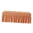 thumbnail image 4 of Funda para asiento de banco, lavable, suave, protectora para banco de comedor Naranja, 4 of 9
