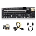 thumbnail image 3 of Xingzhi Computer PCI-E 1x to 16x Adapter Board 6pin Power Port Expansion Card Fast Speed PCI-Express Extender Miner Equipment Black USB Cable, 3 of 8