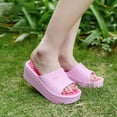 thumbnail image 5 of Anuirheih Pillow Slippers for Women and Men, Summer Shower Sandals Comfy Cushioned Soft Thick Sole Bathroom Bath Slippers(Pink), 5 of 7