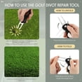 thumbnail image 4 of Herramienta de reparación Golf Divot Skylety Metal con marcador magnético, 4 of 7