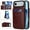 Brown, variant on Premium PU Leather Wallet Case For iPhone Air, Multi-Functional Back Flip Stand Cover with ID Card Holder Window Viewing, Slim Fit Shockproof Rugged Protective Skin, Brown
