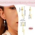 thumbnail image 2 of 20Pcs Tiny Lightning Bolt Charms Real 18K Gold Plated Bulk Flash Shape Weather Storm Thunder Dangle Pendants Lightning Charm for Necklace Earrings Bracelets DIY Jewelry Making 9x2.5mm, 2 of 6