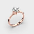 thumbnail image 2 of 1 Ct Round Cut IGI Certified Lab Grown Diamond Engagement Ring for Ladies | Solid 14K Rose Gold (E/VVS2) | Solitaire Diamond Ring for Wedding | Size 10.5 by Diamond-Capitals, 2 of 8