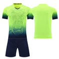 thumbnail image 2 of Custom Football Kit Set for Adult and Child, Name Number Team Logo DIY Family Match Personalized Jersey Shirt Shorts Set, Dad and Son Matching Outfits Green S, 2 of 6