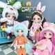 thumbnail image 2 of Doll For Girls Toy BJD Mini Dolls Anime Girl Christmas Gift Baby Body 3D Big Eyes Beautiful DIY Toys Doll Clothes Dress Up 1/12baby Gao Jinjia LED, 2 of 2