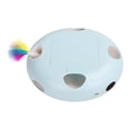 thumbnail image 1 of Toy de gato interactivo Toy Cat Feather Ejuicio para juguete para gatos de interior aburrido Busque el juego Fun de reemplazo de plumas automáticas Azul, 1 of 8