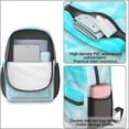 thumbnail image 4 of 17 Inch Lightweight Backpack,PVC Waterproof Oxford Fabric, Ergonomically Designed, with Large Capacity, Frozen Aesthetic Pattern, 4 of 5