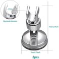 thumbnail image 2 of 2PCS Shower Head Holder Adjustable Removable Shower Wall Holder Bracket Suction Cup Shower Head Bracket No Drilling, 2 of 5