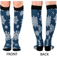 thumbnail image 2 of FREEAMG Christmas Compression Socks Women Men Long Stocking (20-30mmHg) Travel Knee High Stockings for Athletic Sports,Running,Cycling,Nursing, 2 of 7