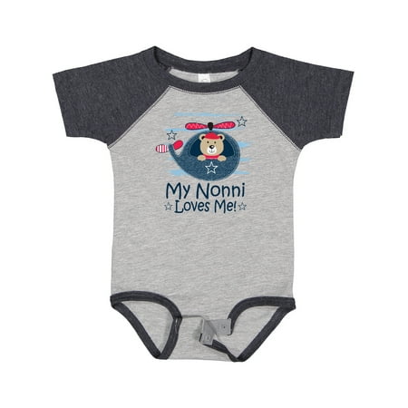 

Inktastic Nonni Loves Me Baby Bear Gift Baby Boy Bodysuit