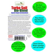 GS Plant Foods Turbo Soil Bio-Blend - تعديل فائق للتربة، معزز، معزز للمغذيات، تسميد داخلي وخارجي، العناية بالعشب، البستنة العضوية، البستنة، 3 أرطال