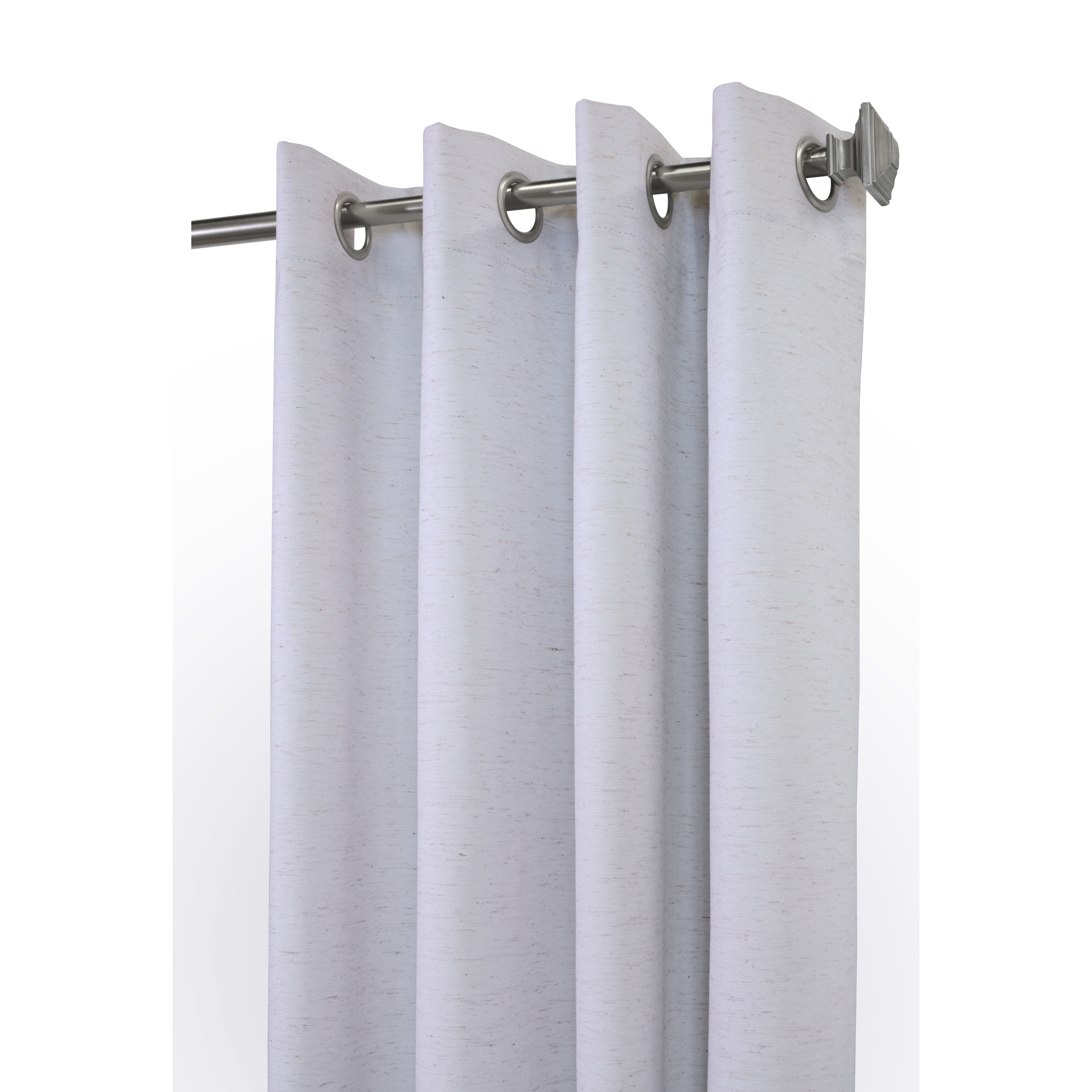 Vienna Total Blackout Foamback Grommet Curtain Panel Pair each 52" x 95" in White