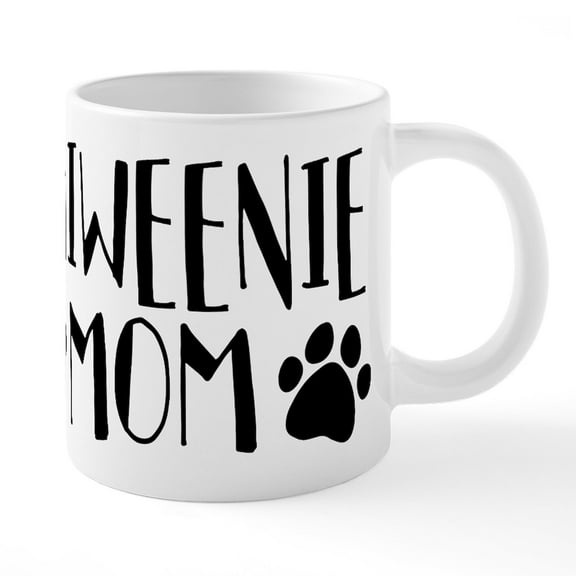 CafePress - Chiweenie Mom - 20 Oz White Ceramic Mega Mug