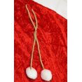 thumbnail image 2 of Gran bolsa de regalo de Navidad de terciopelo rojo, decoración navideña., 2 of 5