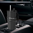 thumbnail image 5 of 24 oz Stainless Steel Tumbler with Lid and Straw Insulated Water Bottle Leak Proof for Hot and Cold Portable Travel Coffee Mug Reusable Coffee Cup Black, 5 of 6