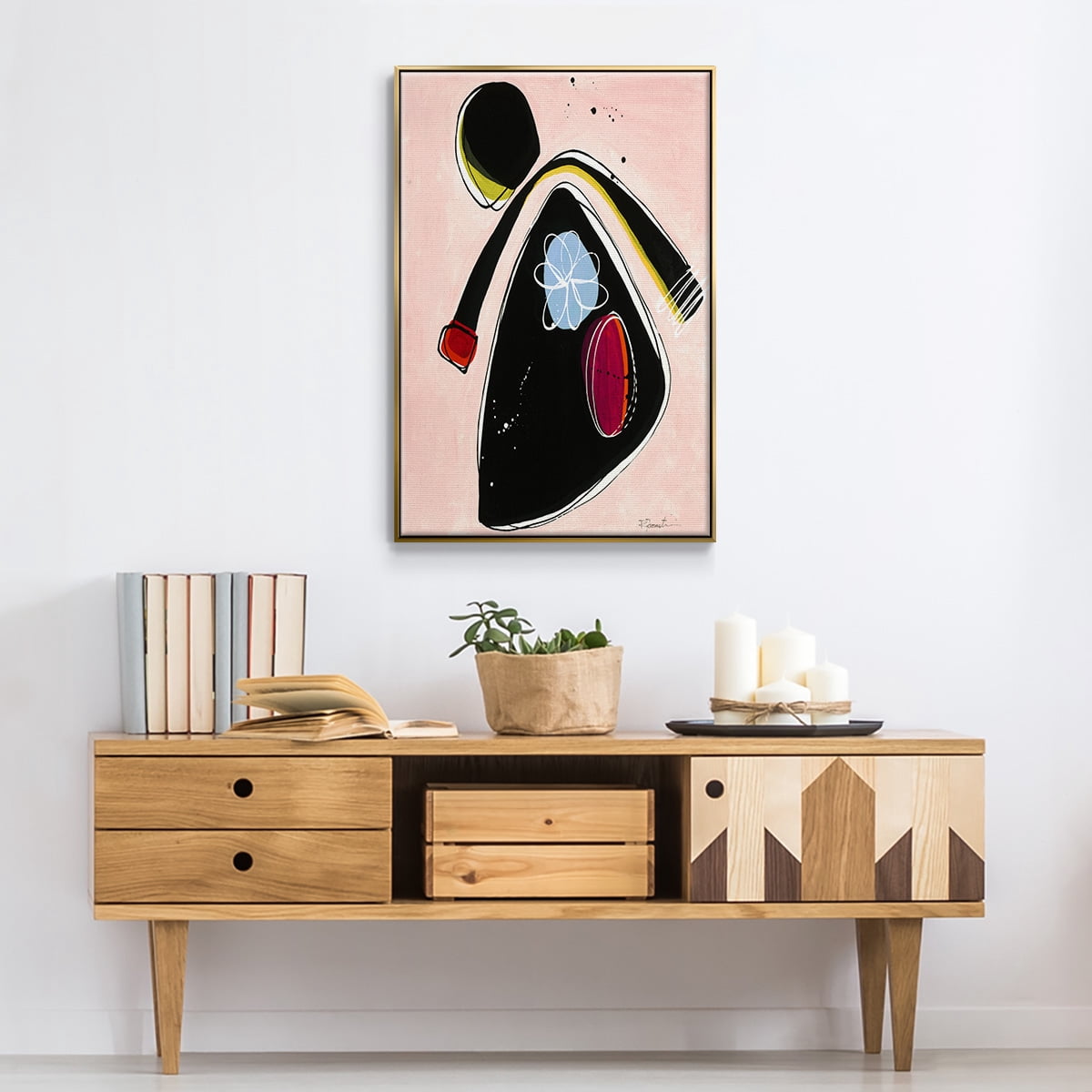 Wanna Play? II Framed Premium Gallery Wrapped Canvas - Ready to Hang - 27 x 41 - Gold Floating Frame