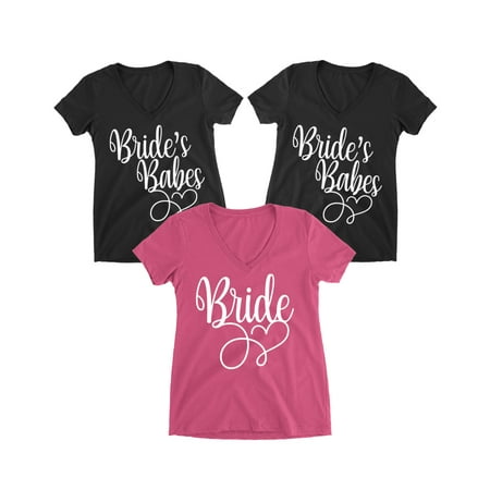 Ladies Bridal Suits - Awkward Styles Bridesbabes Proposal Ladies Shirt Bride Shirt Bridesbabes T-Shirt Bridal Gifts Bridesbabes Shirts Bridesbabes Vneck Shirts Bridesmaid Tops Bachelorette Tops Wedding Getting Ready Shirts