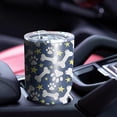 thumbnail image 4 of 30oz Paw Print Dog Bone Tumblers Stainless Steel Tumbler with Lid and Straw,Vacuum Insulated Double Wall Travel Tumbler Cups Mug with Cleaning Brush for Coffee,Tea, 4 of 7